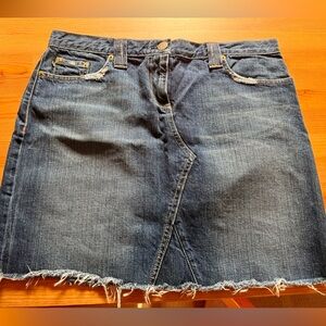 J. Crew Dark Blue Denim Mini Skirt